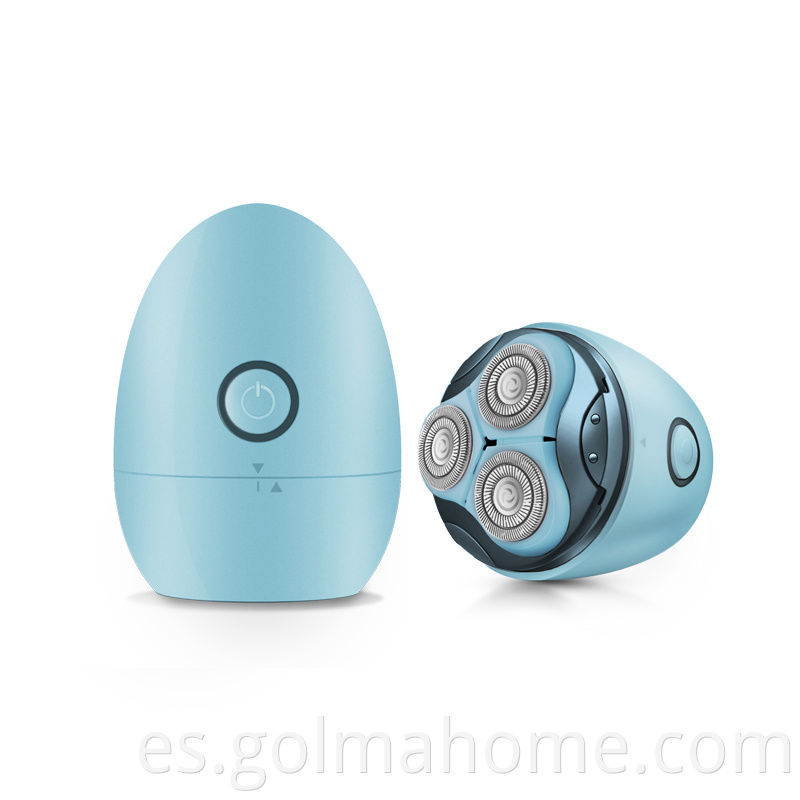 Nuevo estilo de huevo Forma 3D Hoja flotante Epilator Seda-Smooth Skin USB Herramientas de belleza para la cara del cuerpo Compañero de viaje Afeitadora eléctrica